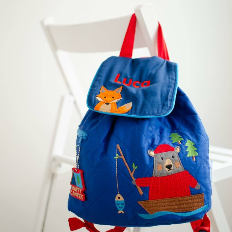 image of a personalised bag which is part of our collection of personalised gifts for children with lots of bright and colourful designs for boys and girls including bags, backpacks, pencils, clothes, toys and dolls