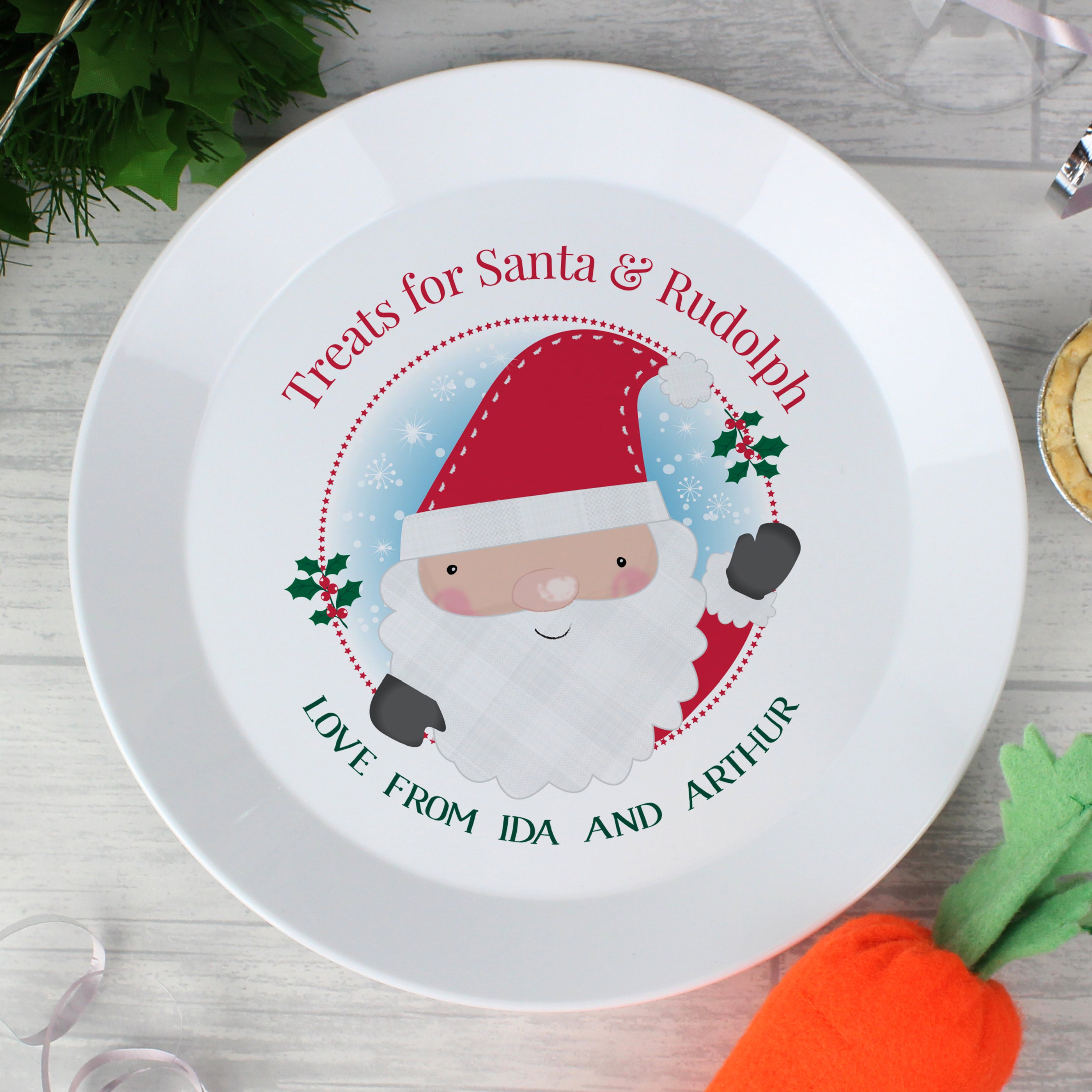 Christmas Eve Plate for Santa Rudolph